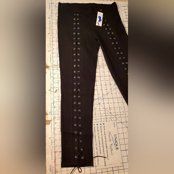 🔥NEW JVINI Jeggings Black Women US Large - Picture 9 of 14